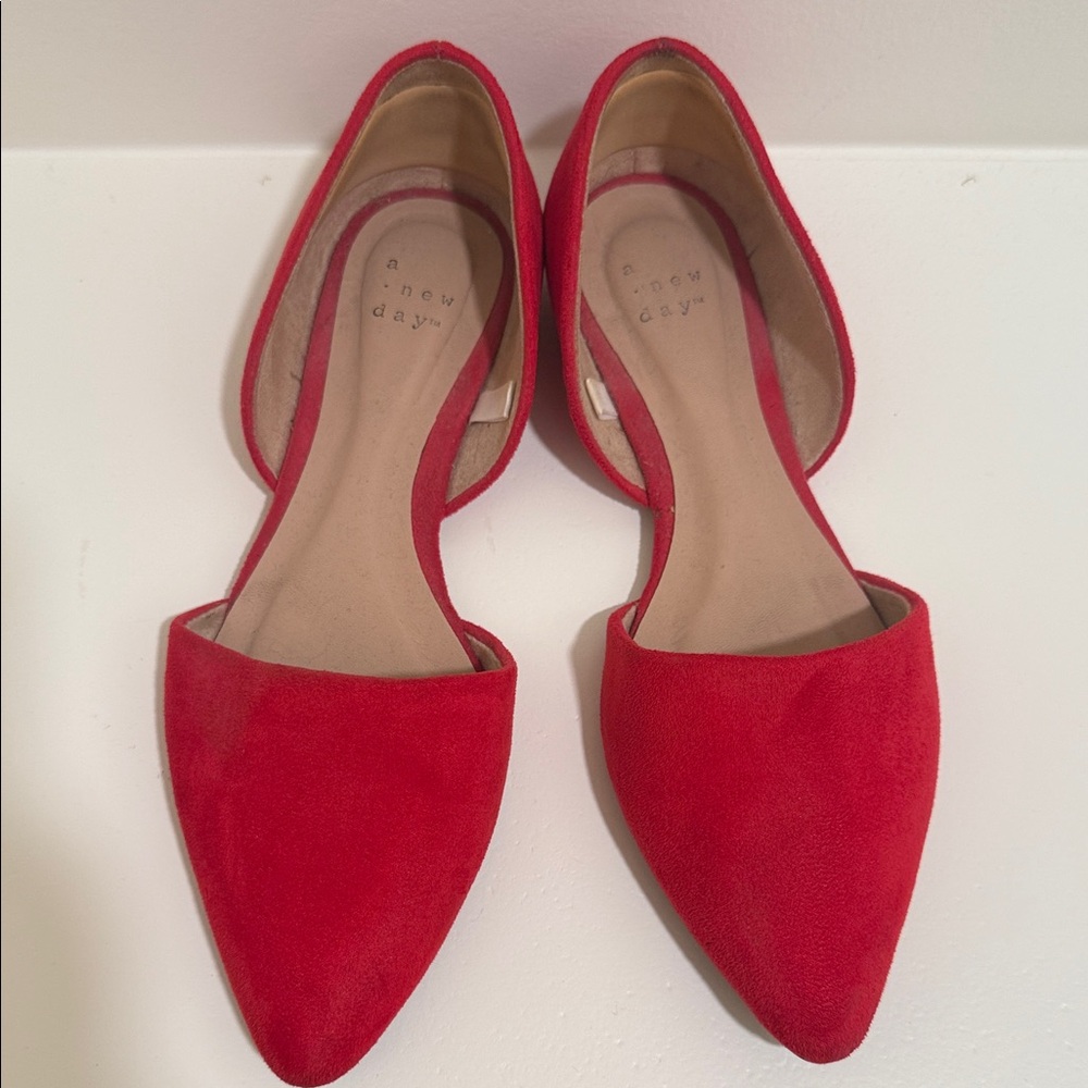 A New Day Women's Bold Red Flats